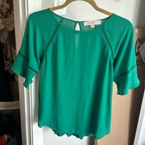 Chiffon green shirt